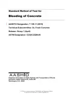 AASHTO T 158-11 (2019)