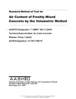 AASHTO T 196M/T 196-11 (2019)