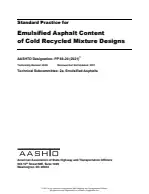 AASHTO PP 86-20 (2021)