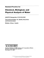 AASHTO R 23-99 (2018)