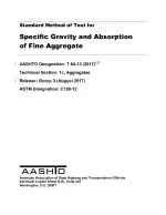 AASHTO T 84-13 (2017)