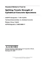 AASHTO T 198-15 (2019)