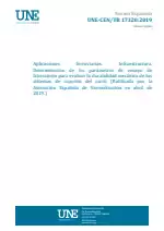 UNE-CEN/TR 17320:2019