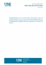 UNE-CEN/TR 16970:2016