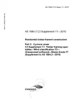 AS 1684.3 C3 Supp 11:2010