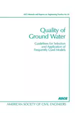 Quality of Ground Water: Guidelines for Selection and Application of Frequently Used Models