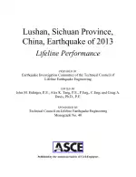 Lushan, Sichuan Province, China, Earthquake of 2013: Lifeline Performance