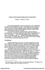 Environmental and Water Resources History
