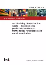 PD CEN/TR 15941:2010