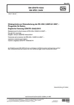 DIN CEN/TR 16443, DIN SPEC 18450