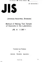 JIS A 1138:1975 (R1983)