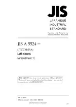 JIS A 5524:1994/Amendment 1:2008