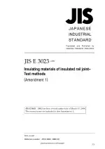JIS E 3023:1992/Amendment 1:2006