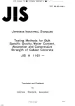 JIS A 1161:1973 (R1982)