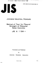 JIS A 1184:1978 (R1983)