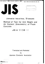 JIS A 1116:1975