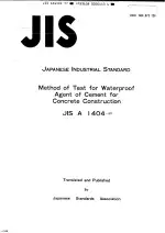 JIS A 1404:1977 (R1982)